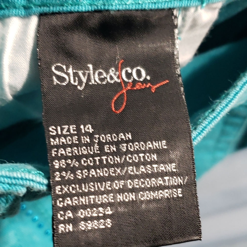Women's Aqua Skinny Jeans - Casual Stretch Pants - Picture 8 of 8